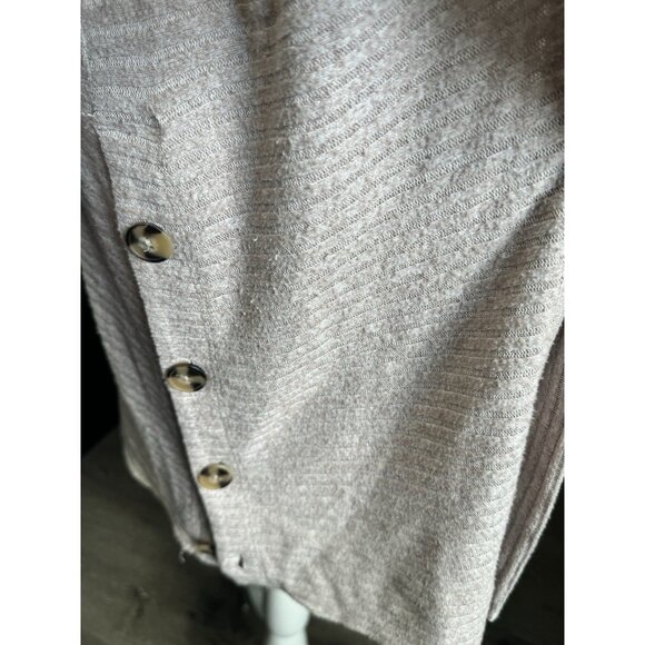 Anthropologie Saturday Sunday Acadia Cloudfleece Ribbed Cardigan Open Small - Picture 6 of 12